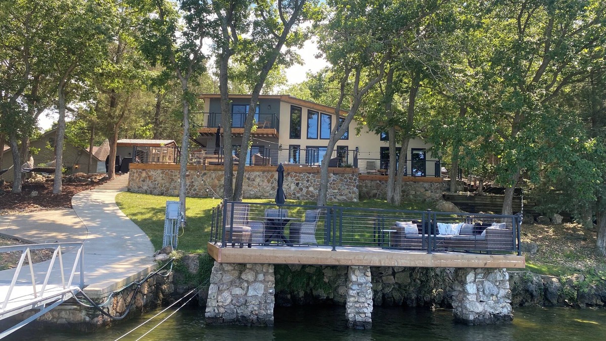 Gravois Mills House | Unique home and 3 level bunkhouse. Lake of the Ozarks. Accommodate 24 guests!