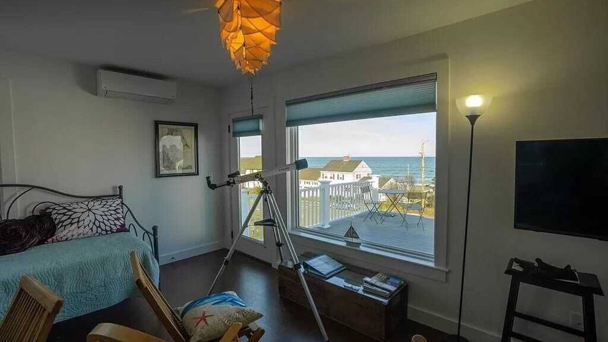 Plymouth Cottage | Unique new cottage steps from beach on Cape Cod Bay