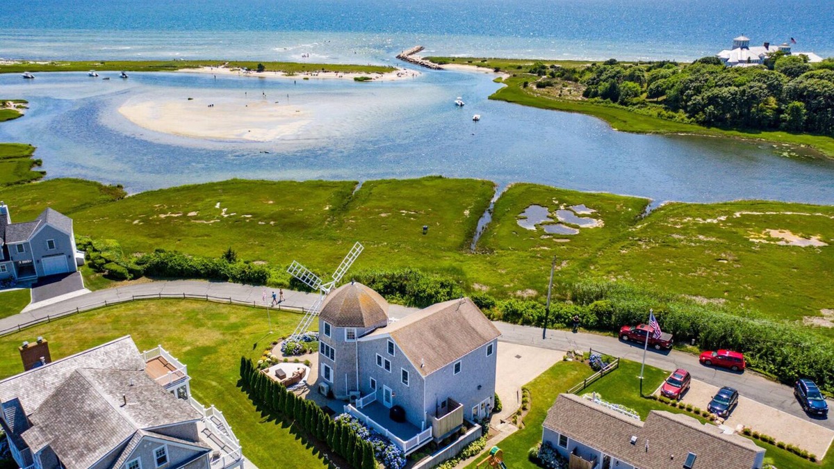 West Hyannisport House | Unique oceanfront windmill with breathtaking views of Nantucket Sound.