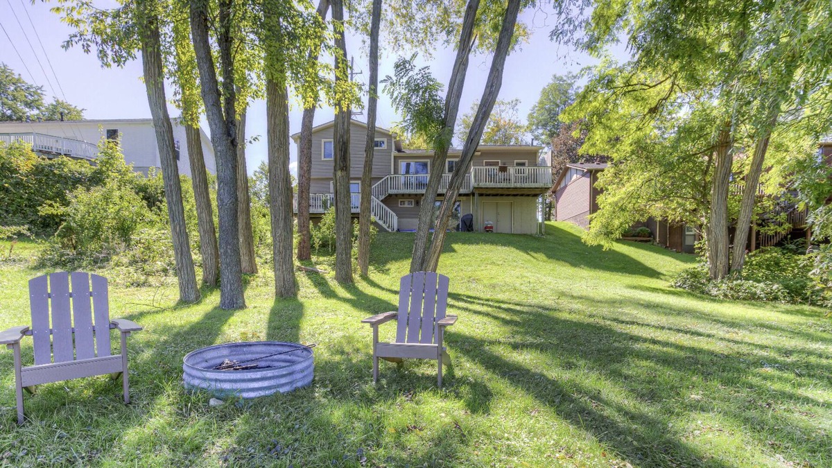 Milford House | Unique river front home in the village. Walk to downtown.