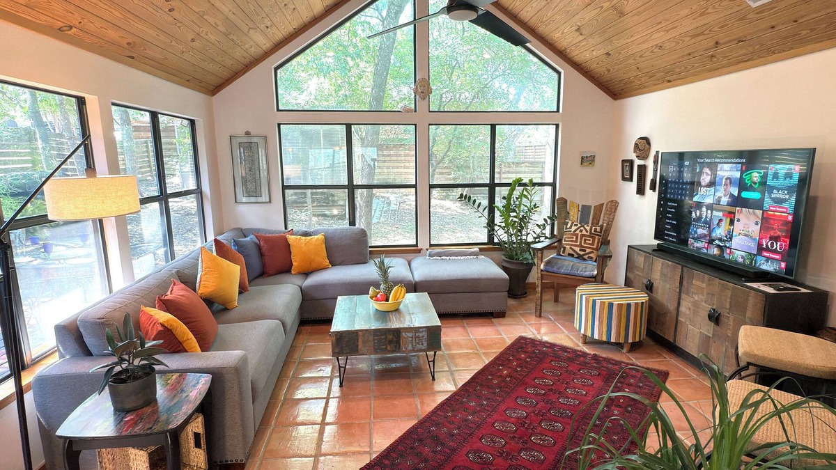 South Lamar House | Uniquely Austin Home, 3 Tier Deck, Galley Kitchen