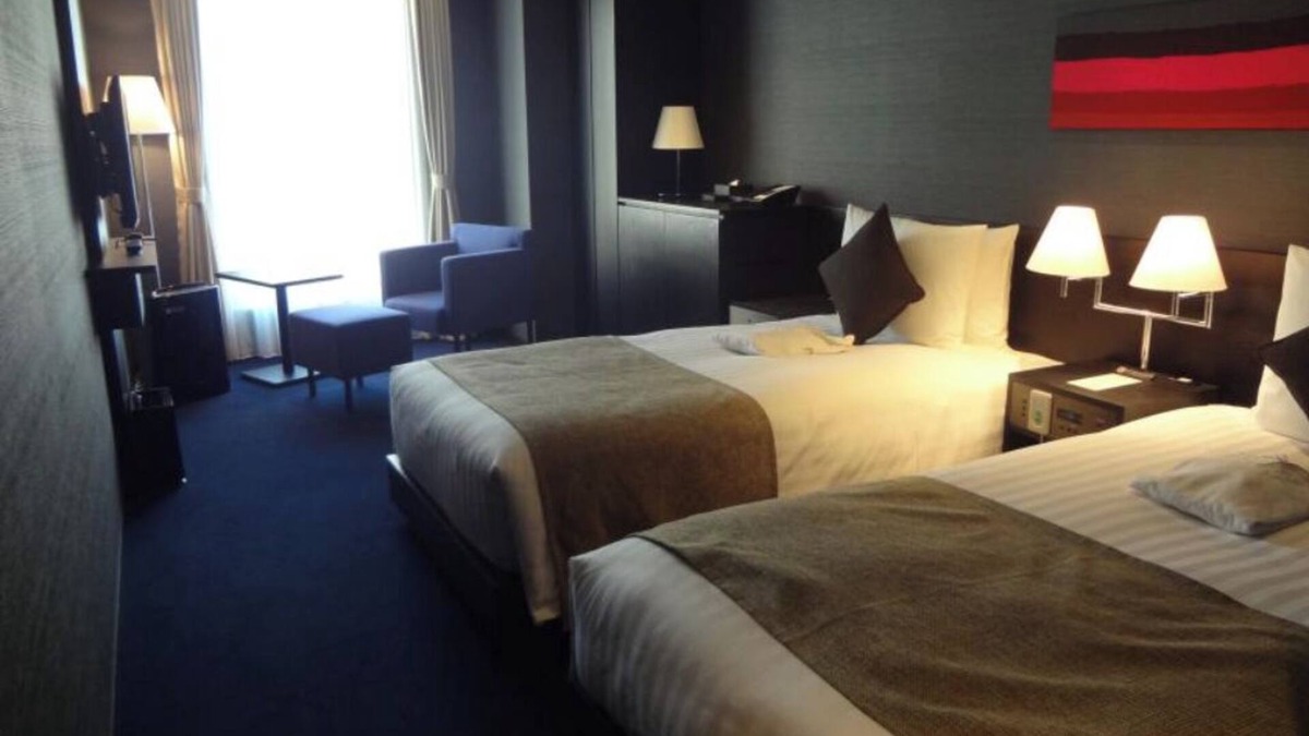 Asakusa Hotel | Universal Design Twin hotel with AC, WiFi in delightful Taito City