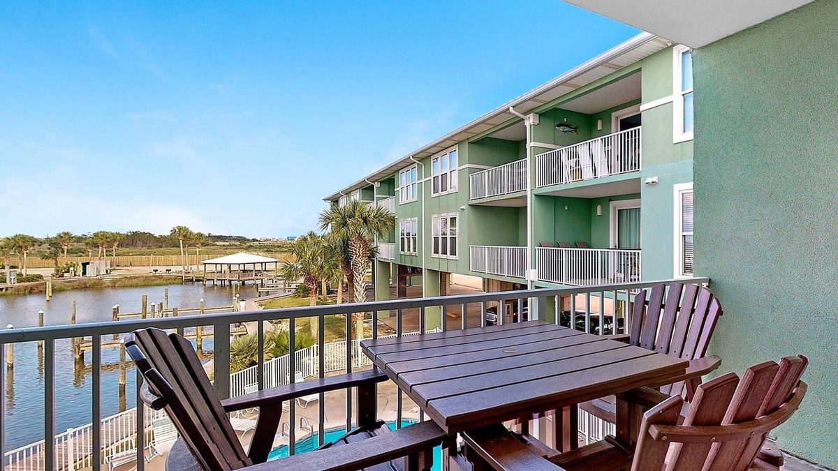 Fort Morgan Pines Condo | Unwind at Navy Cove 2106 – Relaxing Bay Views!