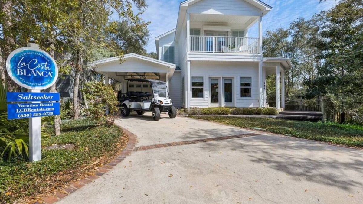 Dune Allen Beach House | Unwind in Style at Saltseeker: Private Pool with free pool heat,Golf cart, 3 min to beach