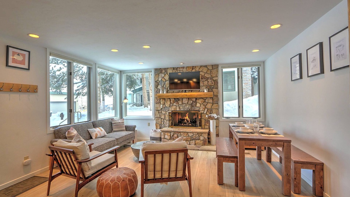 Snowmass Village Condo | Updated, Modern Mountain Condo w/Fireplace, Pool, Hot Tub, Walk to Base Village