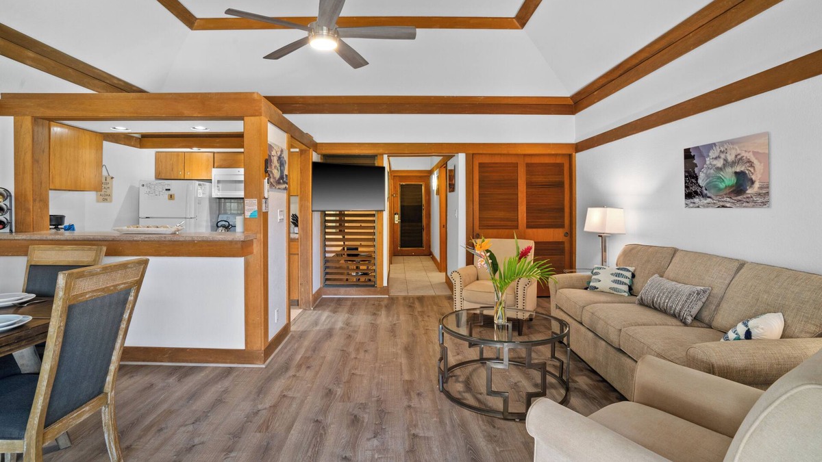 Poipu Hotel | Updated Unit #444 with AC, paradise found! A tranquil stroll to Po'ipu Beach!