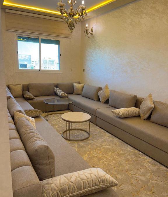 Lotissement Mehdia Apartment | Urban Oasis: Stylish and Spacious Apartment with Serene City Views