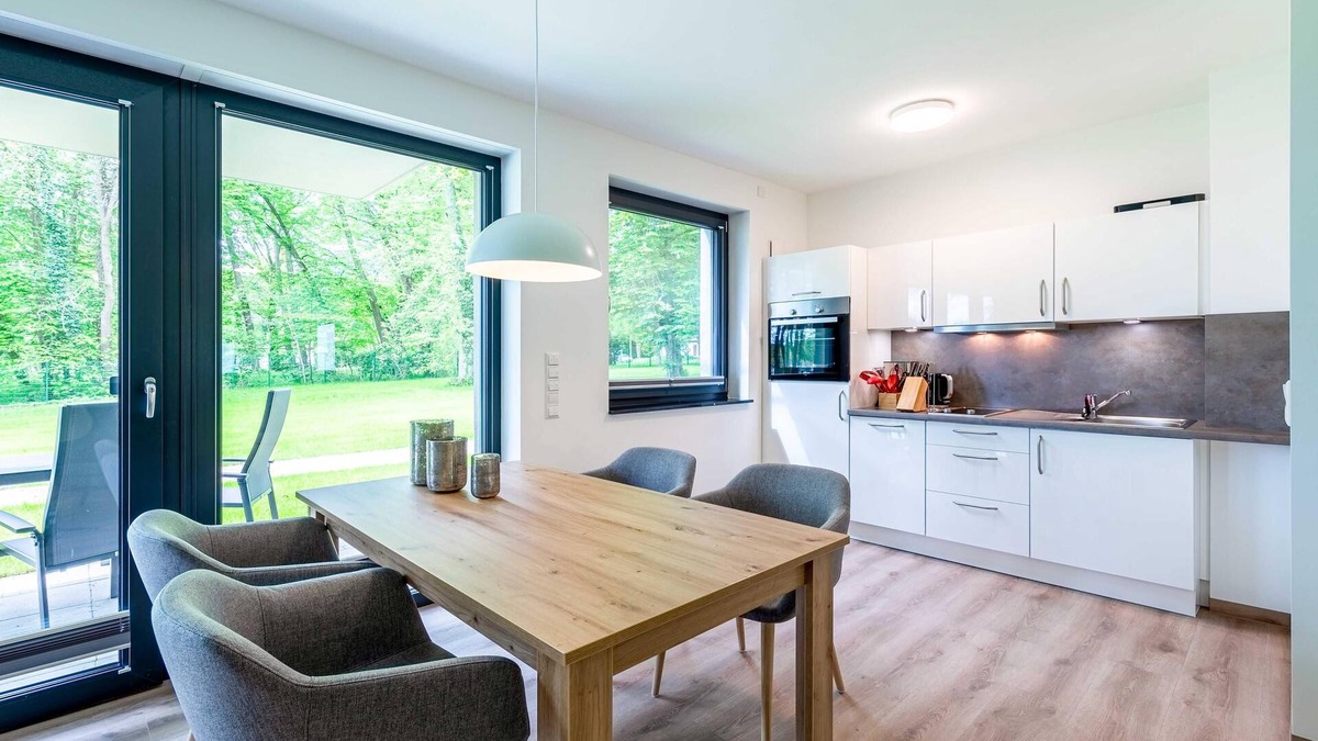 Krakow am See Apartment | Vacation apartment with terrace on Lake Krakow