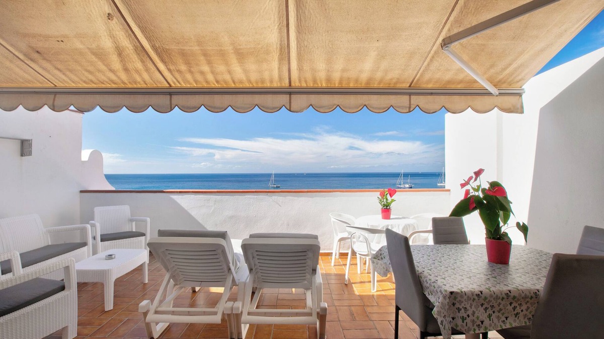 Los Cristianos Apartment | Vacation Apartment 'Las Fuentes' with Sea View, Private Terrace and Wi-Fi