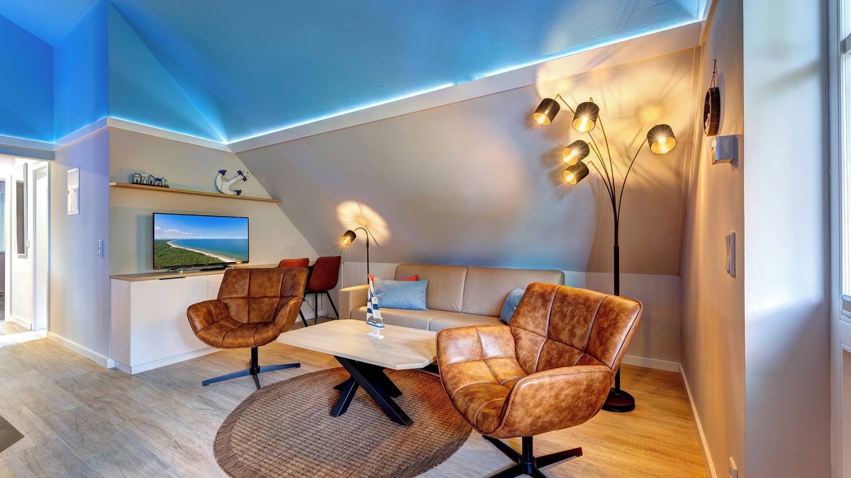 Ueckeritz Apartment | Vacation apartment with private sauna and fireplace, right on the beach.