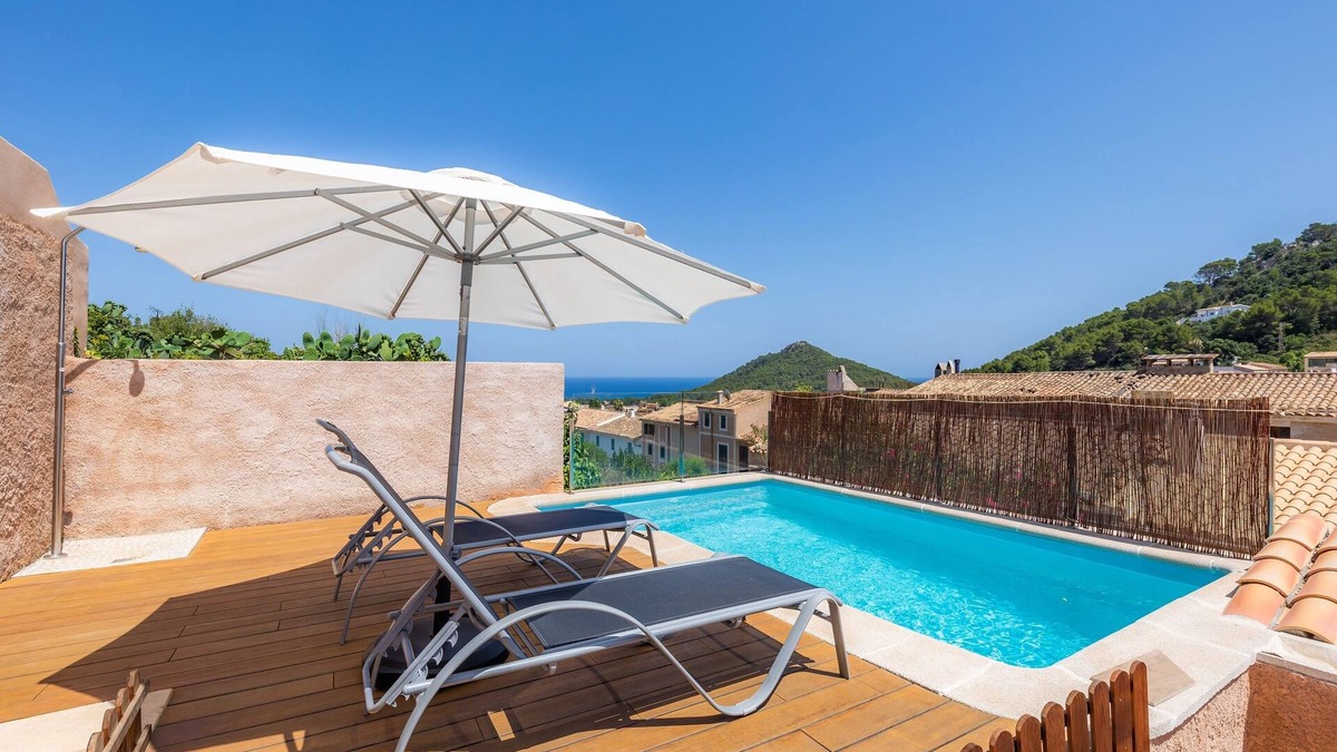 Capdepera House | Vacation Home "Can Binitu" with Sea View, Mountain View, Balcony, Garden & Pool