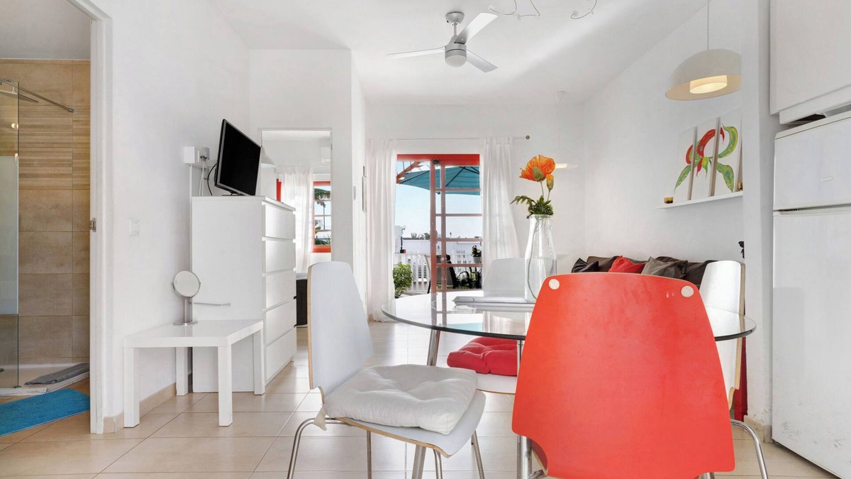 Sonnenland Apartment | Vacation Property 'Bungalow Aloe Dunas 2' with Shared Pool, Private Terrace and Fast Wi-Fi