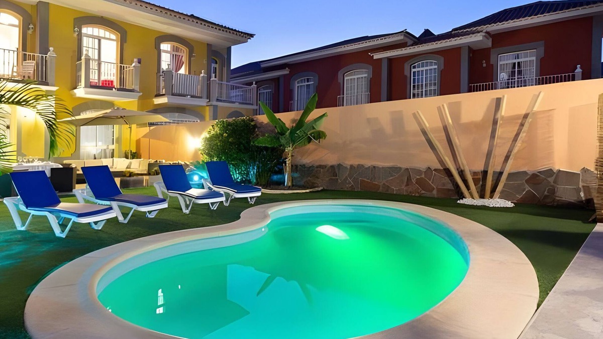 Costa Adeje Villa | Vacation Villa 'Tenerife Luxe' with Mountain View, Wi-Fi and Air Conditioning