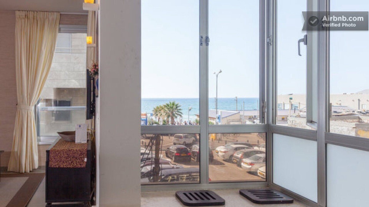 Old North Apartment | VIEW ON THE SEA! 100 METERS FROM BEACHES MEZIZIM, HILTON & PORT (HANAMAL)