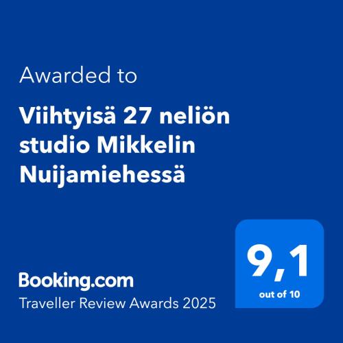 Mikkeli Apartment | Viihtyisä 27 neliön studio Mikkelin Nuijamiehessä
