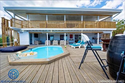 Le Carbet Villa | Villa élégante avec vue sur mer et montagne au Carbet