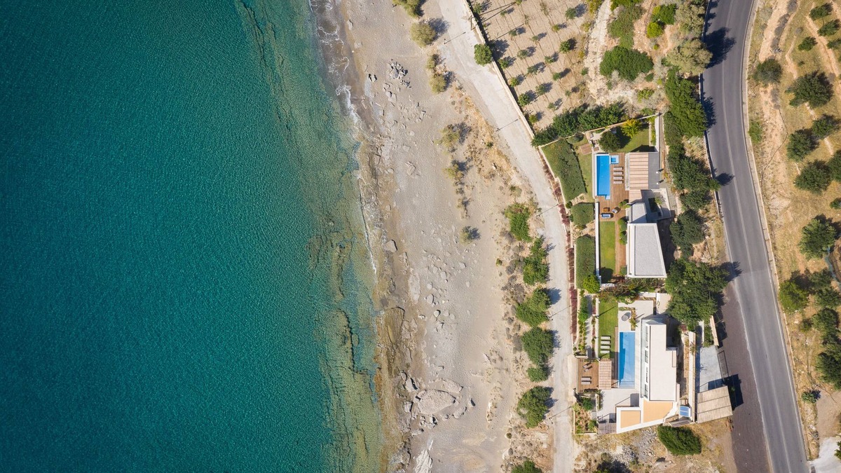 Koutsounari Villa | Villa Ammos, great view by the beach, next to the sea