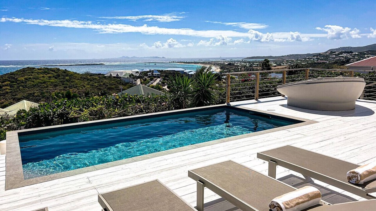 Cul de Sac Villa | Villa Atao, sublime sea view of Orient Bay and the islands