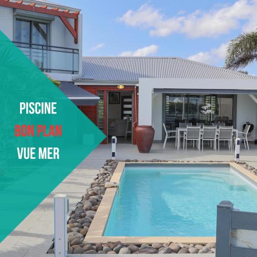 Sainte-Anne Villa | Villa aux orchidées - 3 chambres piscine vue Mer - Salon Climatisée