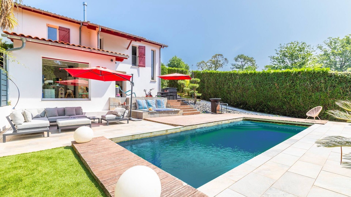 Bassussarry House | Villa Basoa - Villa avec piscine à 10 min des plages