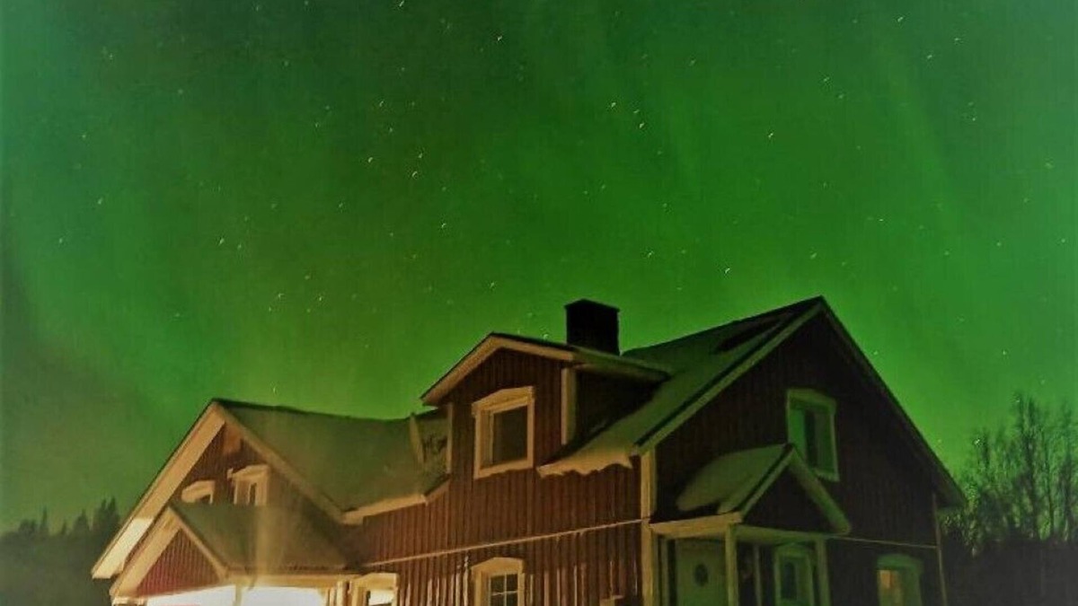 Arjeplog Municipality Apartment | Villa Björklund mit Seeblick in der Natur