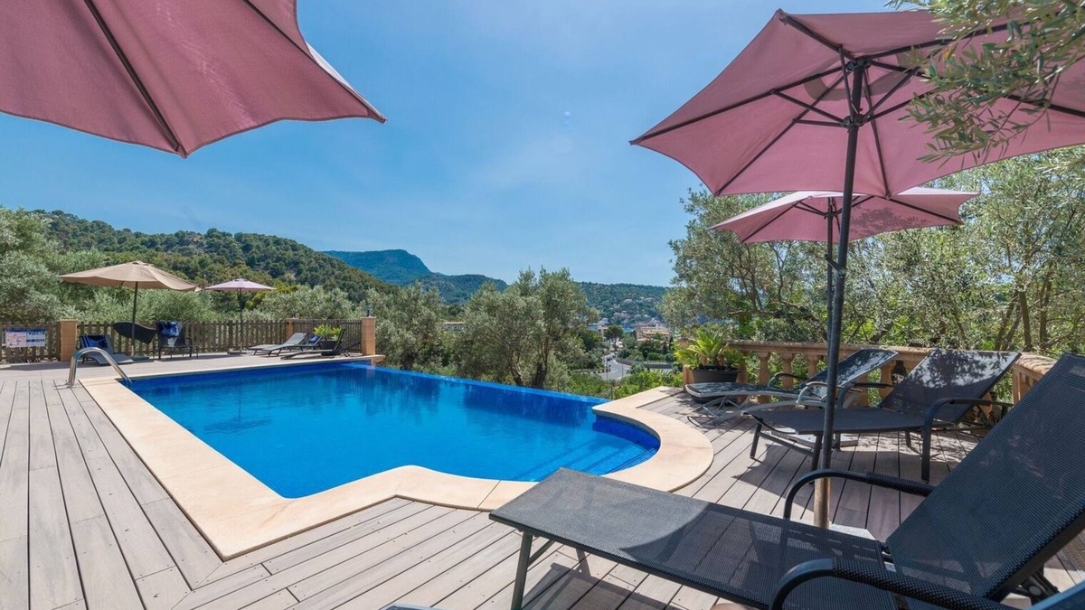 Soller Villa | Villa "Can Baixo" with Sea View, Wi-Fi, Shared Garden & Pool
