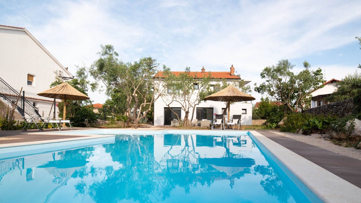 Krk Villa | Villa Čimić with pool - 200m from the beach and city centre
