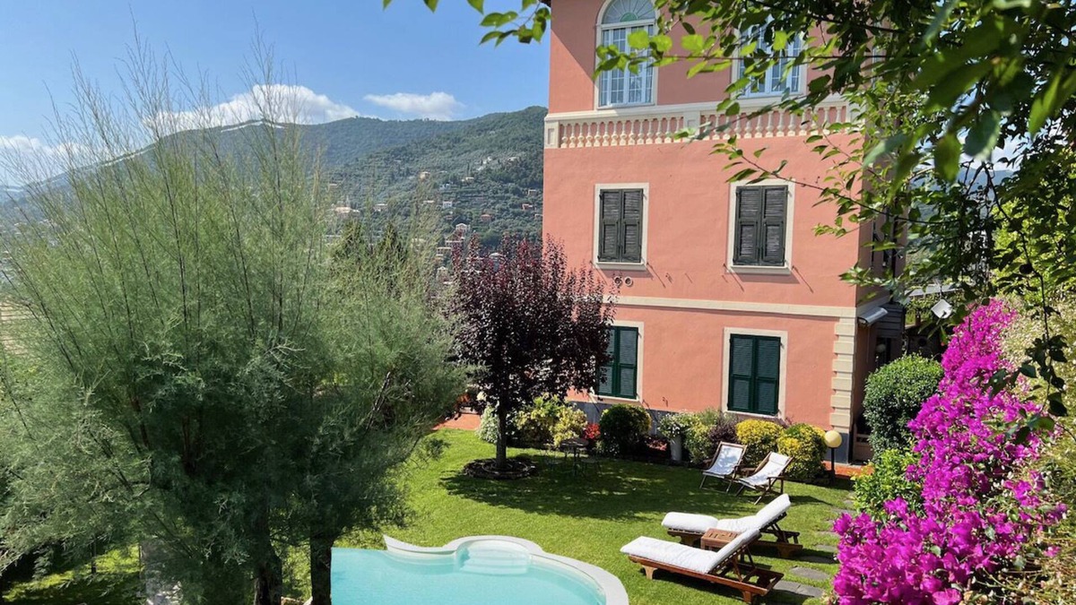 Recco Villa | Villa degli Ulivi private pool and sea view