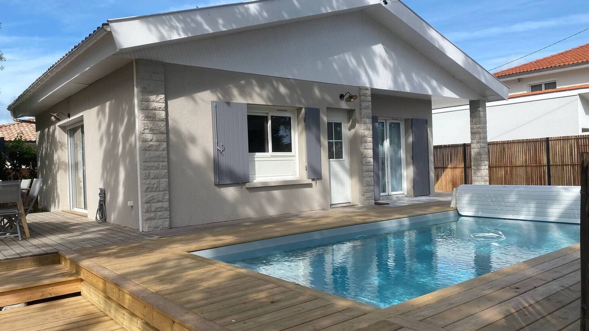 Andernos-les-Bains House | Villa Des Becasses - Andernos les Bains - heated pool