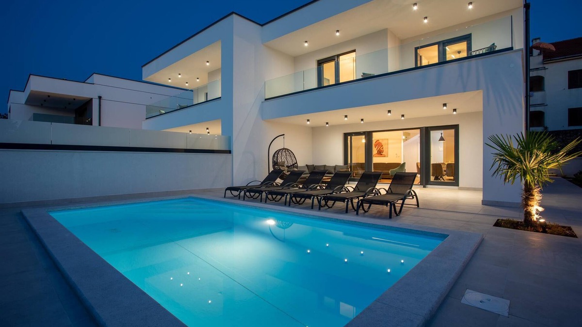 Klimno Villa | Villa Diva with heated pool and Seaview