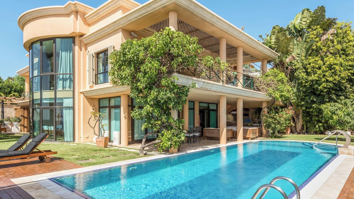 San Agustin Villa | Villa "Albella" with Sea View, Garden, Terraces, Pool, Sauna, Whirlpool & Gym