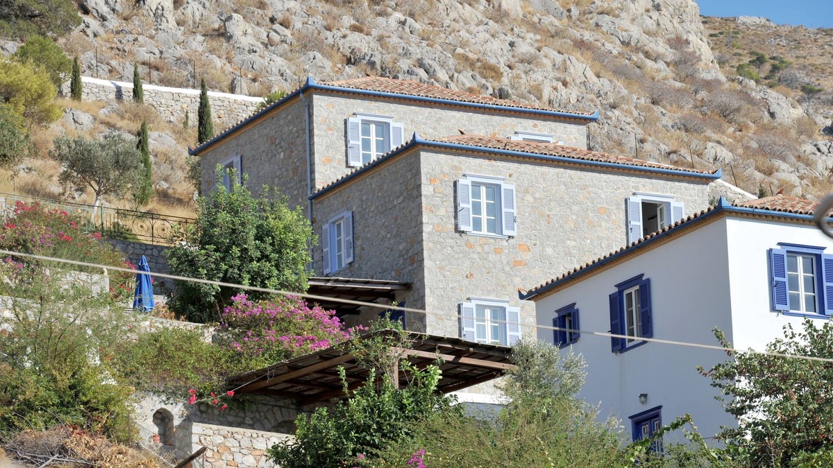 Hydra Villa | Villa Fivos Recommended For Families. Is A Detached Stone House Near Sea Side