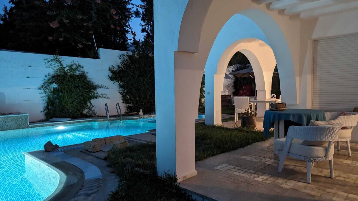 Hammamet Villa | Villa Hannibal, à Côté de la Mer, Marina, Parc, la Médina, Zone Hôtelière,