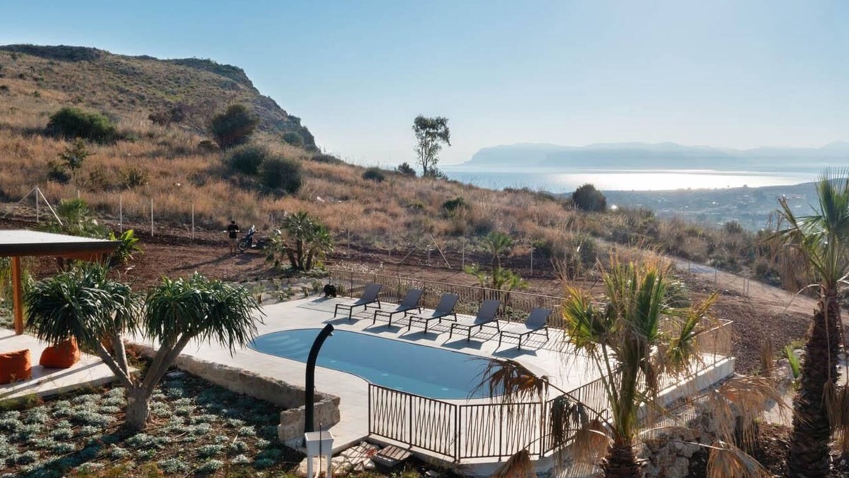 Scopello Resort | Villa Eos with pool and panoramic view