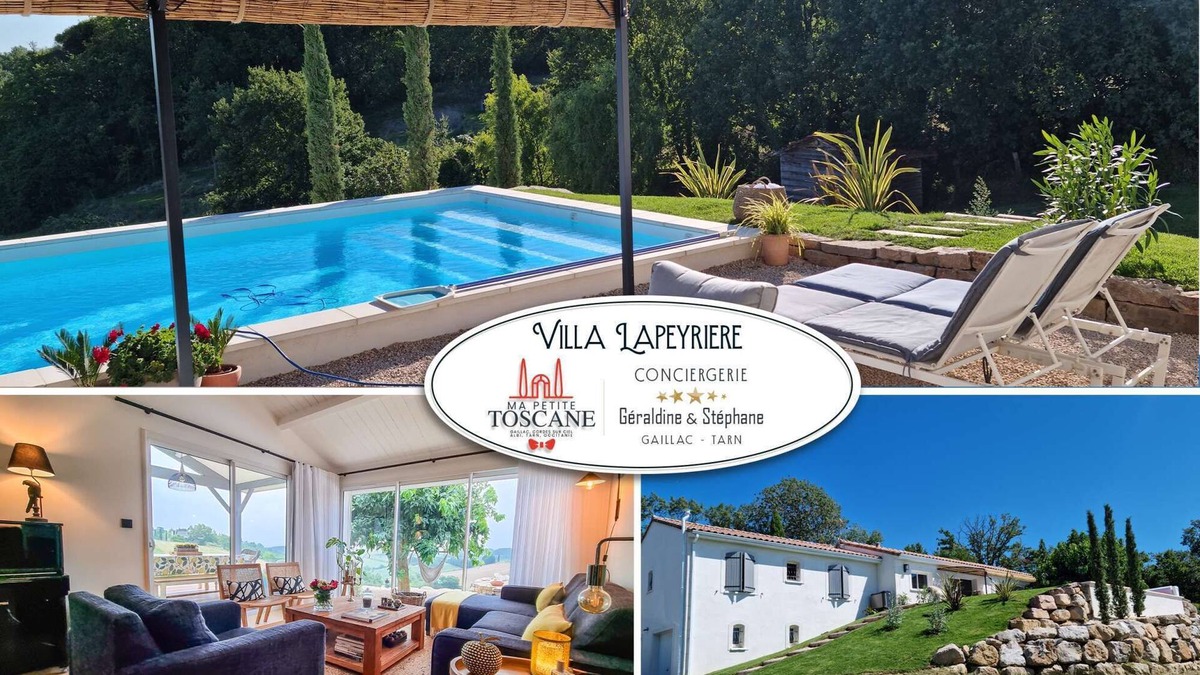 Lisle-sur-Tarn House | Villa Lapeyrière - Heated pool - Garden - Panoramic view - 8 people