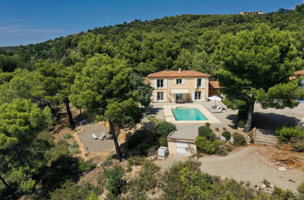 Tourtour Villa | Villa "Le Sortilège" vue panoramique et piscine
