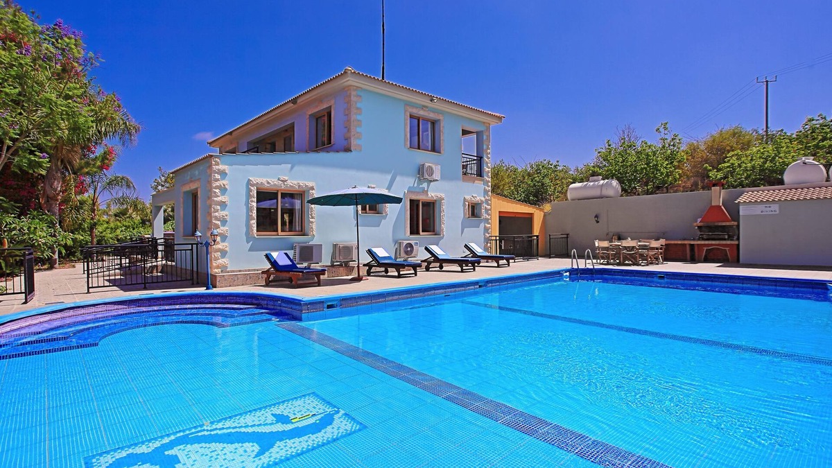 Ayia Marina Chrysochous Villa | Villa Marilena Sunset Dio - Secluded Villa with 14m x 7m Private Pool