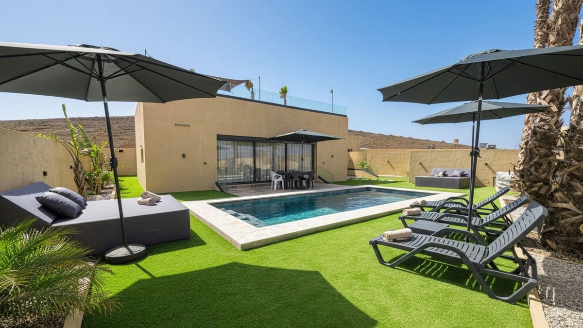 Ouahat Sidi Brahim Villa | Villa Marrakech heated pool - Rooftop