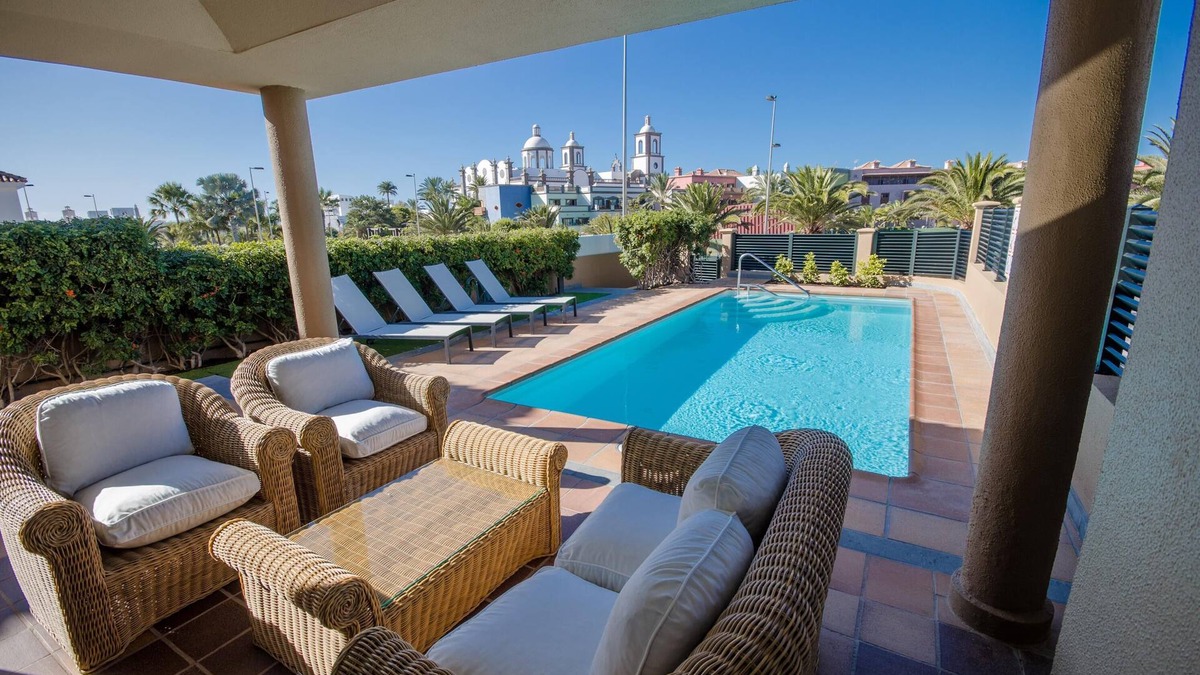 Costa Meloneras Villa | 'Villa Meloneras' with Sea View, Private Pool, Terrace and Wi-Fi