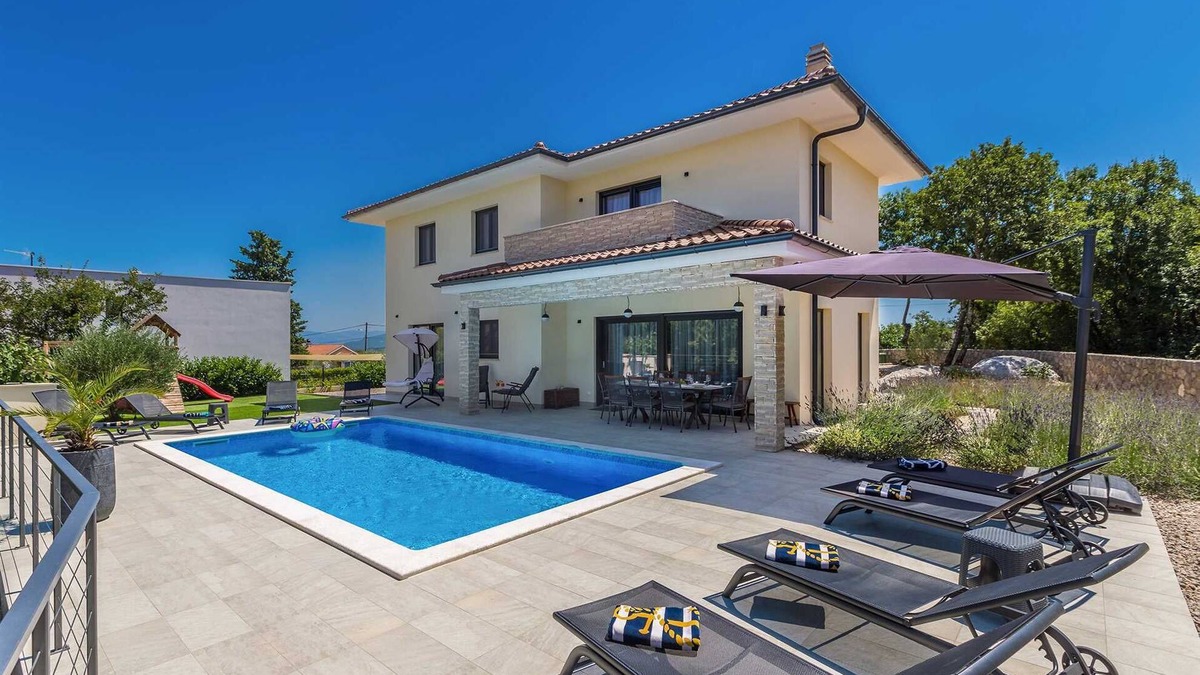 Krk Villa | Villa MERAVIGLIA with private pool