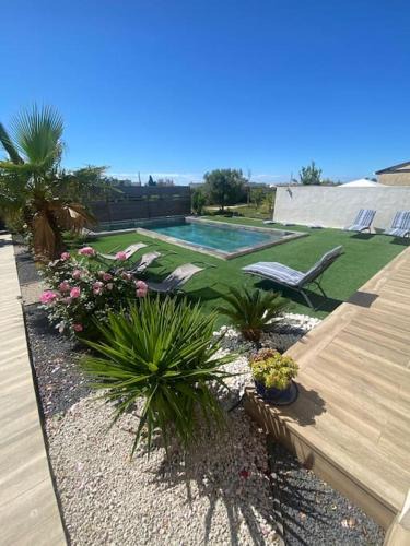 Frontignan Villa | Villa moderne avec Piscine, grand terrain à 7 mn de la mer