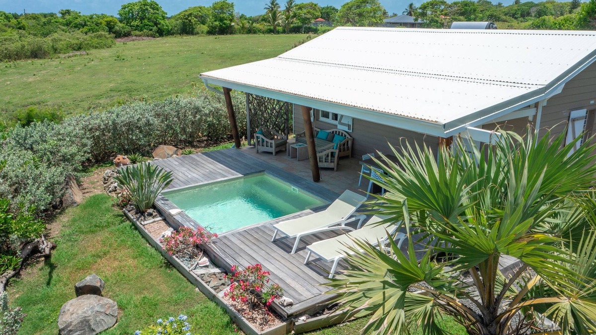 Le Moule Villa | Villa Parfum de Cannelle 4 *, a dream view at Domaine Bonheur Indigo!