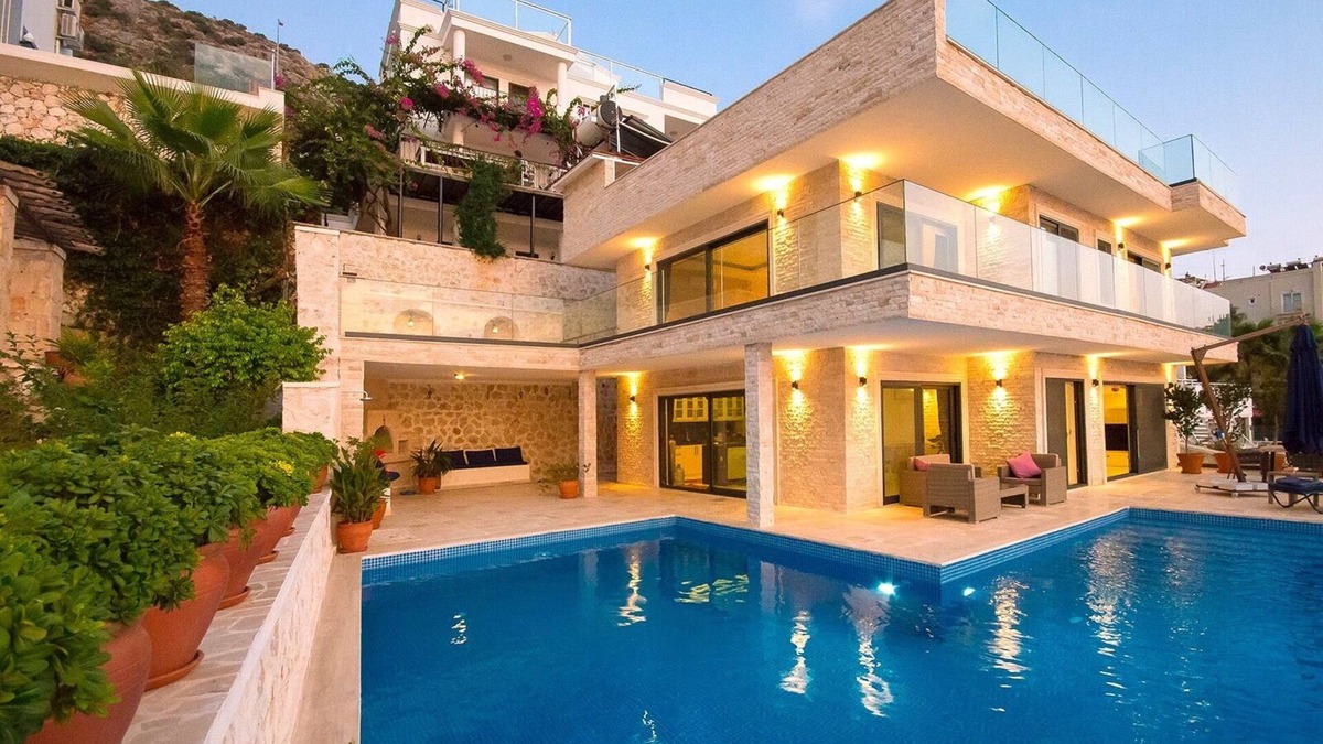 Kalkan House | Villa Pelin Luxury 5 bedroom with Heated pool & spectacular views