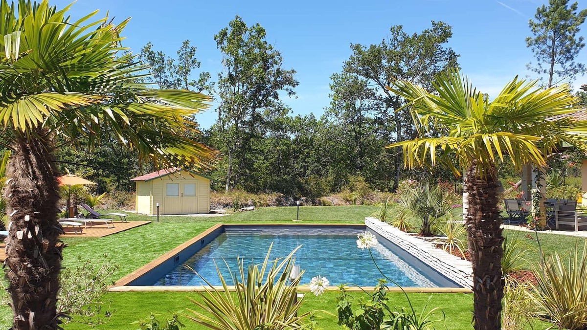 Parentis-en-Born House | Villa Piscine chauffée 24 couchages Lac Parentis Classée 5 étoiles
