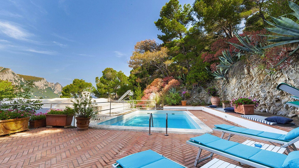 Anacapri Villa | Villa Polifemo with Swimming Pool, Sea View, Terrace and Garden
