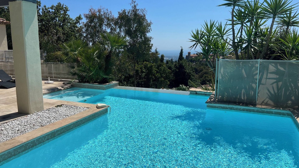 Cabris Villa | Villa private pool sea view