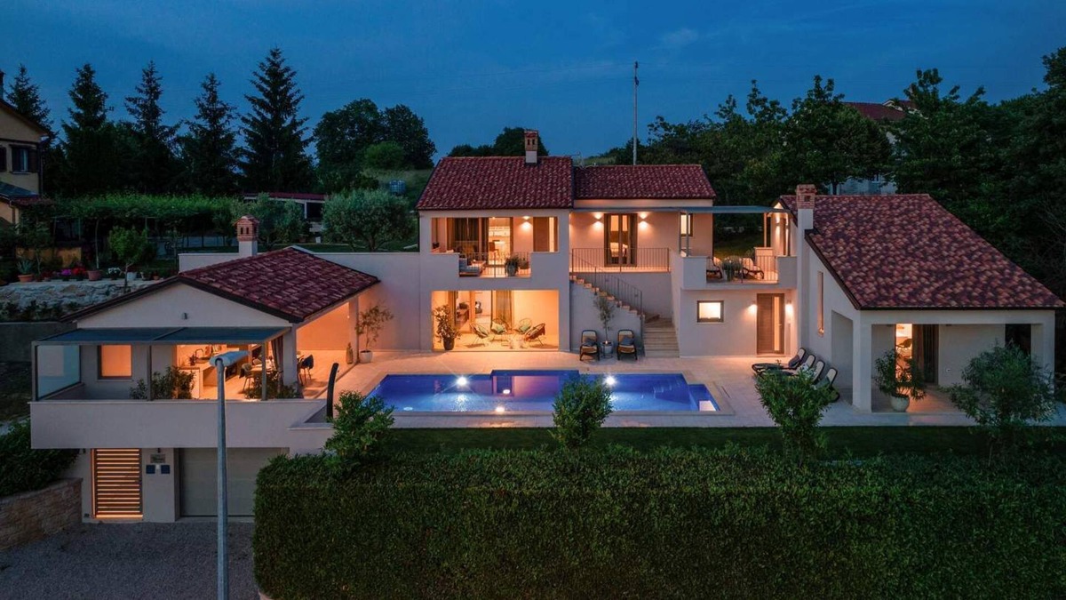 Lindar House | Villa Rotonda in Central Istria, with pool