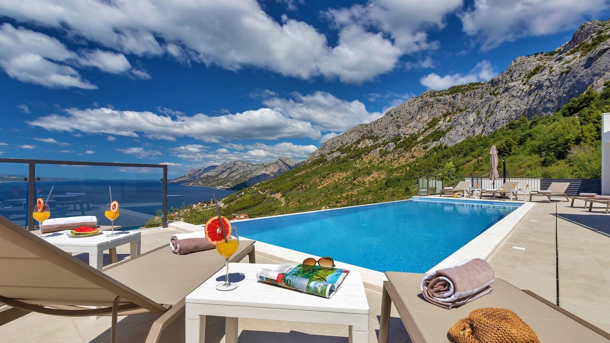 Brela Villa | Villa Skyview, infinity-pool, whirlpool