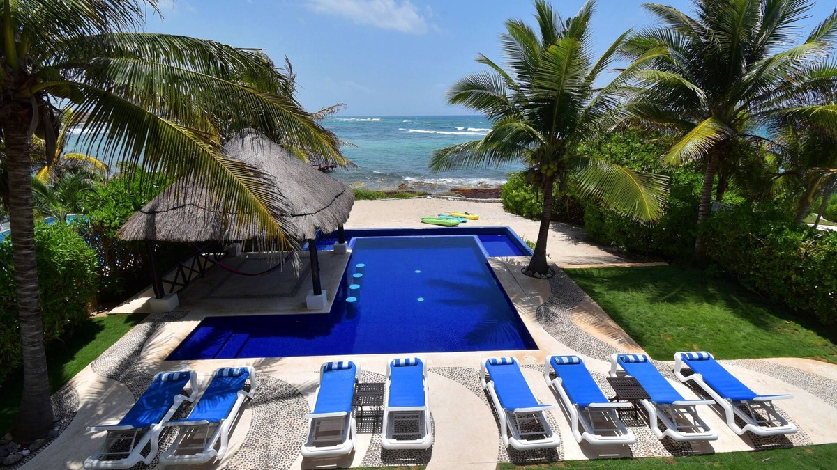 Akumal House | Villa Valhalla Luxurious Ocean Front Great Vacation Home