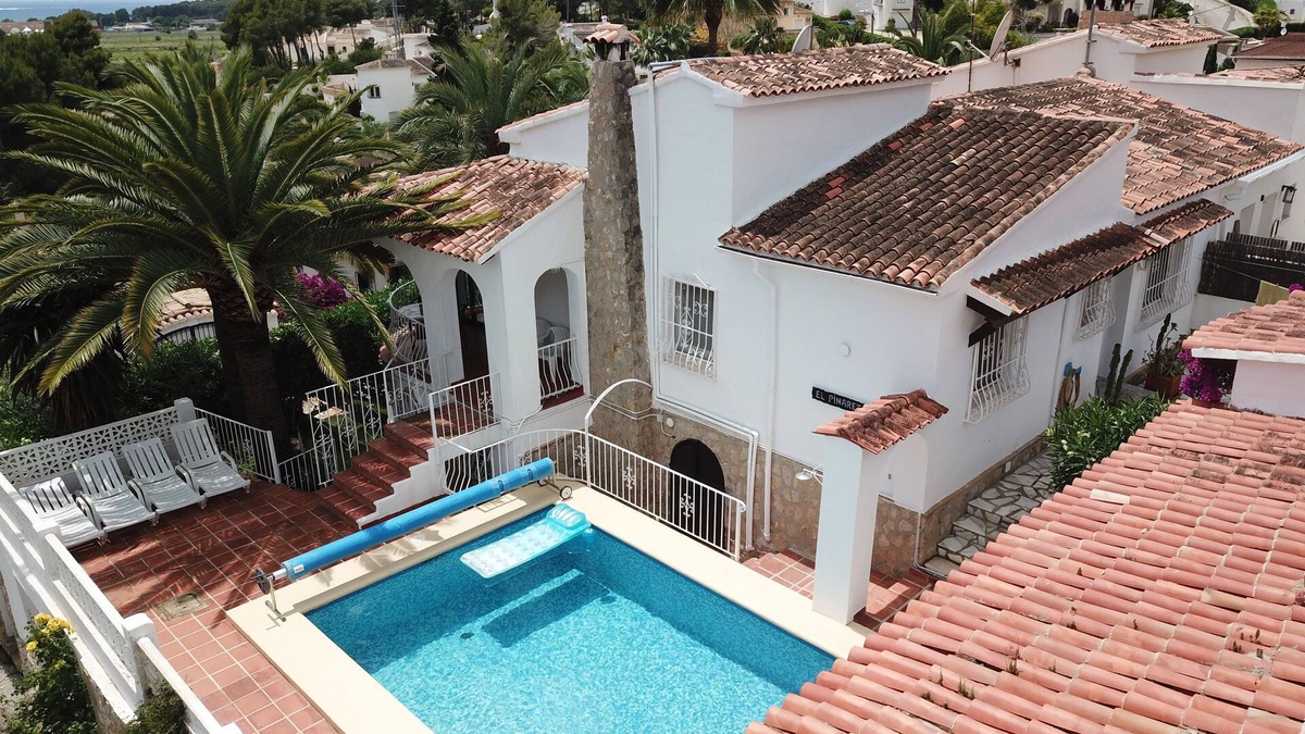 La Sabatera Villa | Villa with heated pool, beaches and town 10 mins walk, small sea view